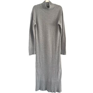 Rails Gray Long Sleeve Sweater Dress
